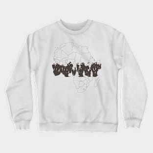 Elephant africa Crewneck Sweatshirt